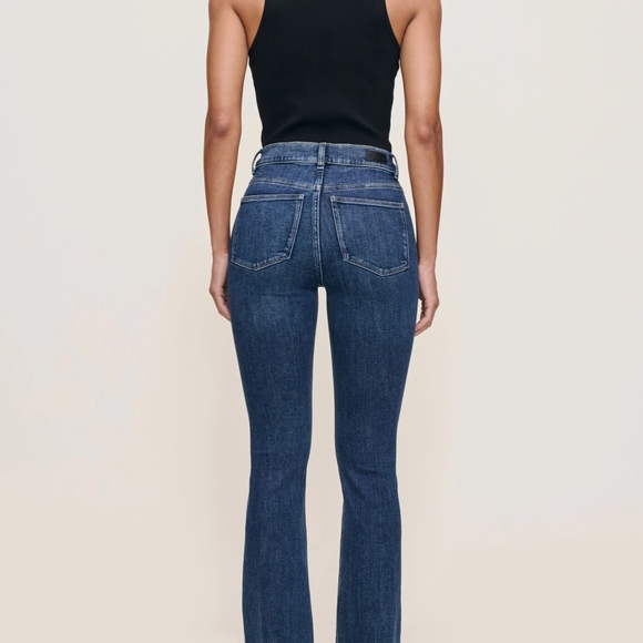 DL1961 Bridget Boot Highrise 31.5 Jeans Raw Edge Size 29 Dark Wash - Picture 5 of 11